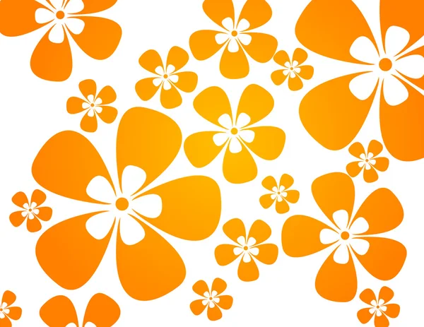 Hintergrund mit Blumen in warmen Farben — Stockfoto