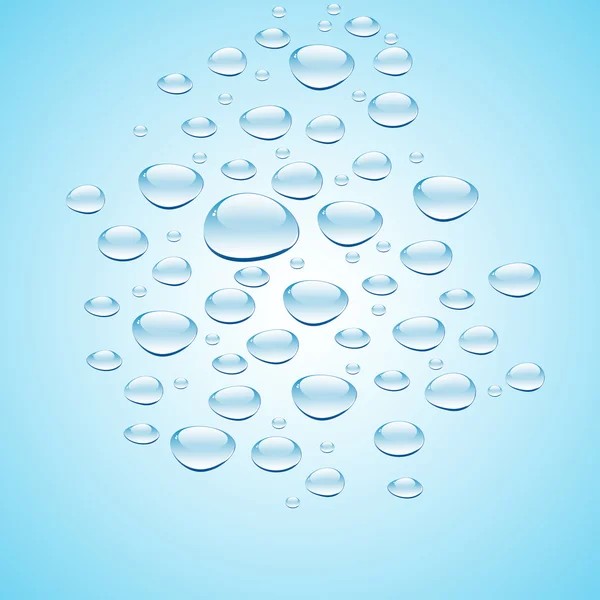 Blue water with bubbles — Stock Photo, Image