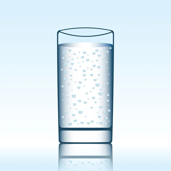 Un bicchiere di acqua minerale — Foto Stock