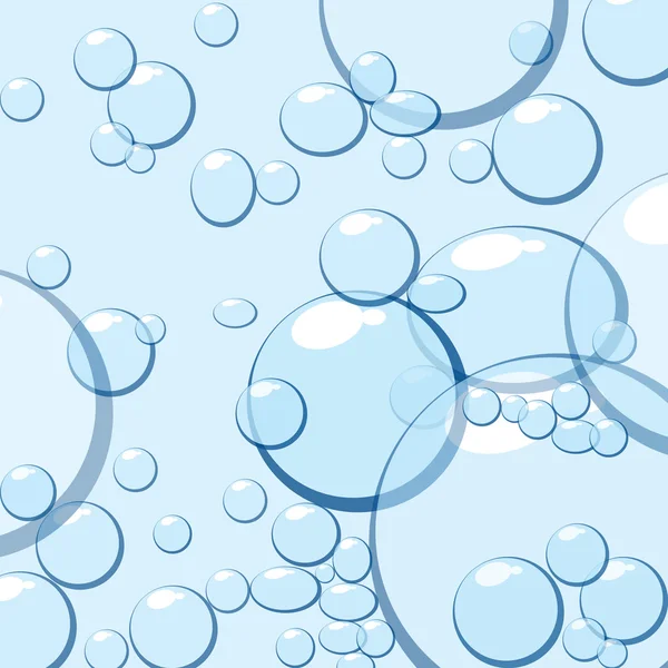 Agua azul con burbujas —  Fotos de Stock