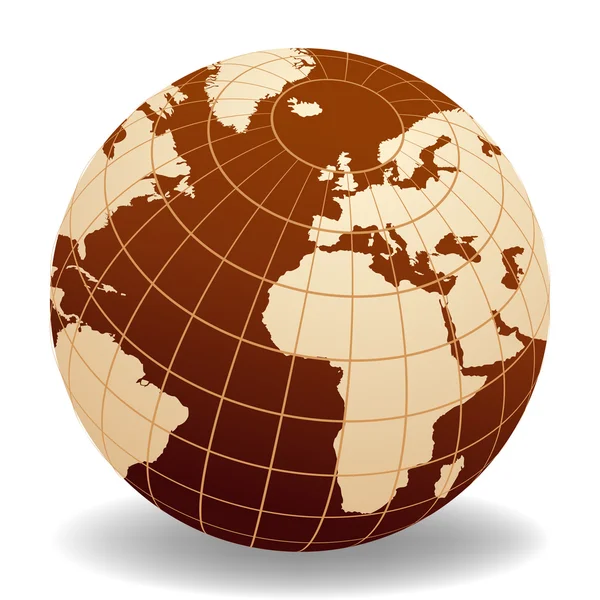 Globe of the World Europe and Africa — Stock Photo, Image