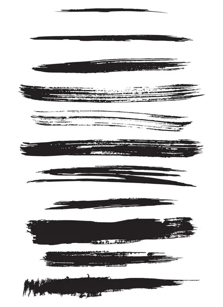 Outline traces of customizable paint brushes — 图库照片#