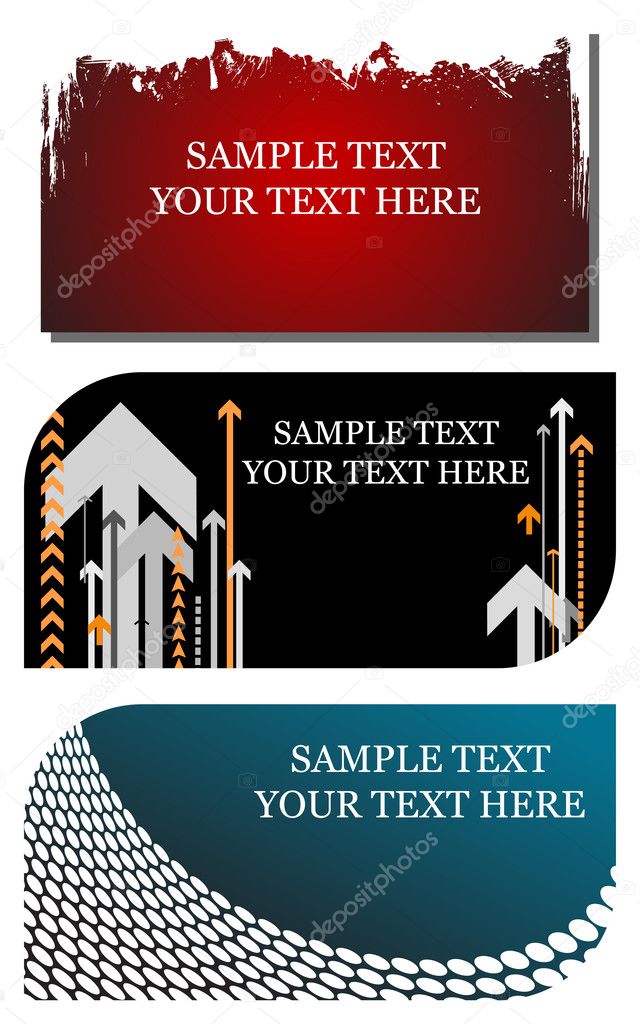 Stylish business cards easily editable illustration