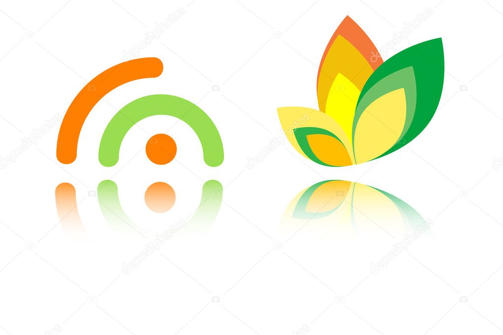 Logo elements fully editable illustration