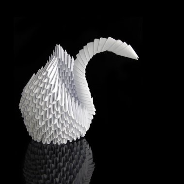 Origami swan