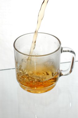 şeffaf bardak çay