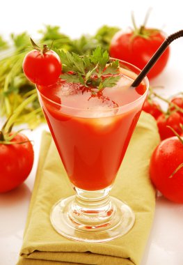 Fresh tomato juice clipart