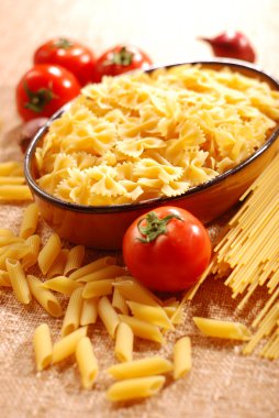 Assorted pasta clipart