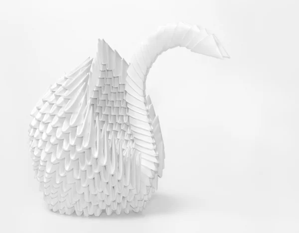 stock image Origami swan