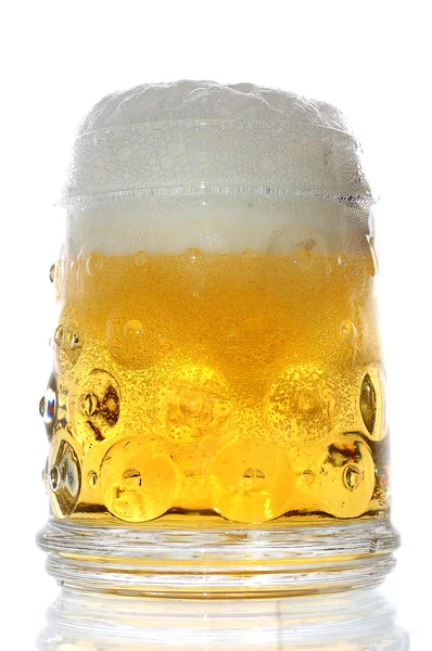Szklankę piwa z bliska — Zdjęcie stockowe