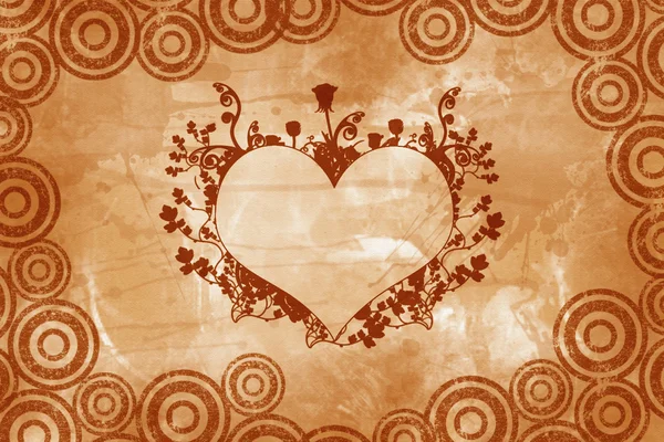 Valentijn vintage hart — Stockfoto
