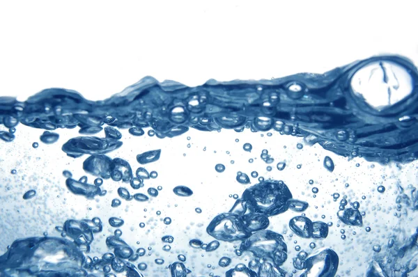 Μπλε νερό με φυσαλίδες — Φωτογραφία Αρχείου
