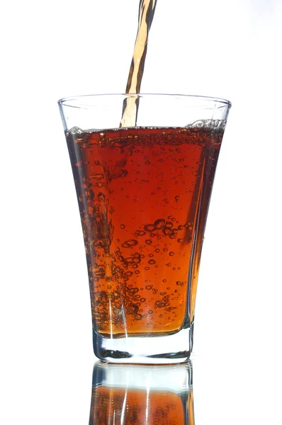 Pouring soft drink — Stock Photo, Image