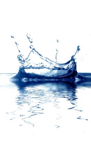Scintille di acqua blu — Foto Stock