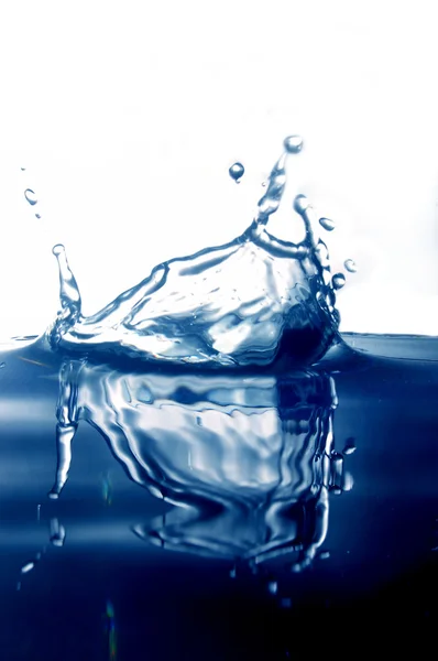Scintille di acqua blu — Foto Stock
