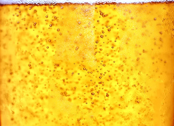 ビールのクローズ アップのガラス — ストック写真