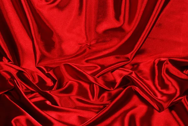 Elegant red satin background — Stock Photo, Image
