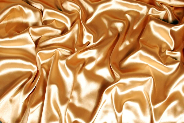 Elegancka złota satyna — Zdjęcie stockowe