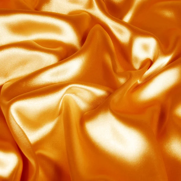 Elegant gold silk fabric — Stock Photo, Image