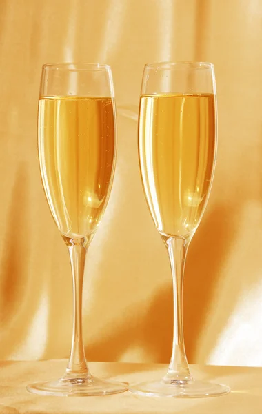 Dos copas de champán — Foto de Stock