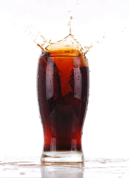 Cola splashing — Stock Photo, Image