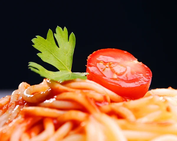 Pasta con salsa de tomate — Foto de Stock