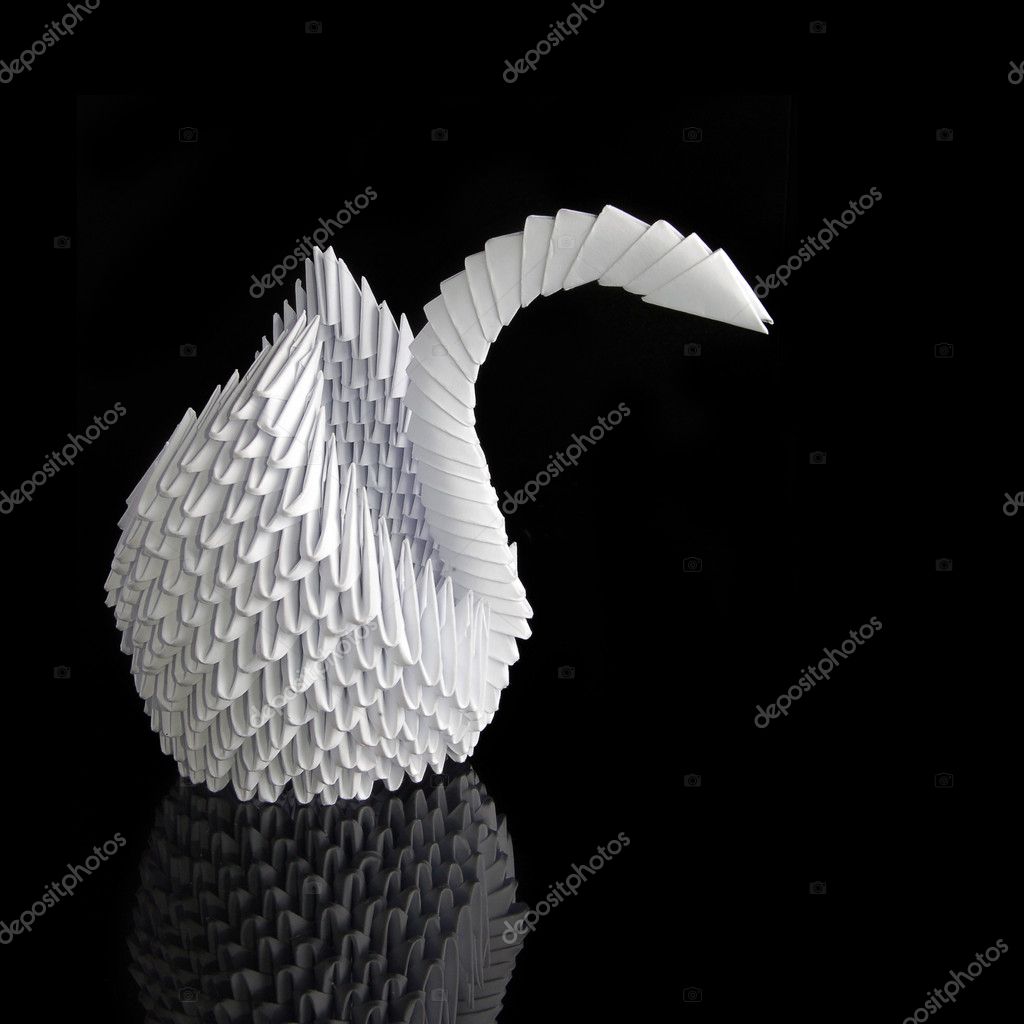 Origami Schwan Stockfoto Suti 8052128