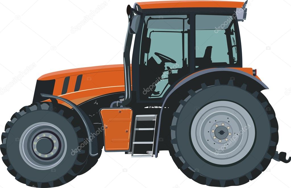Tractor Stock Vector by ©2v 42883149