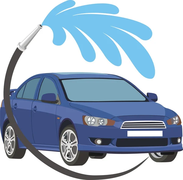 Πλύσιμο αυτοκινήτου — Διανυσματικό Αρχείο