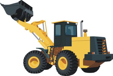 Excavator clipart