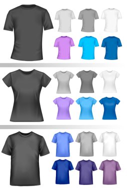 Color t-shirt design template. clipart