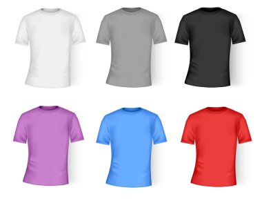 Color t-shirt design template. clipart