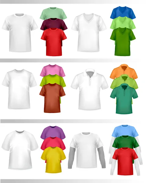 Color t-shirt design template. — Stock Vector