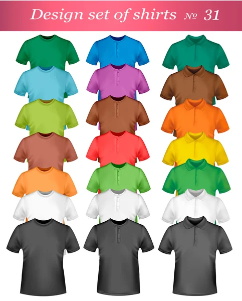 Modelo de design de t-shirt de cor . — Vetor de Stock