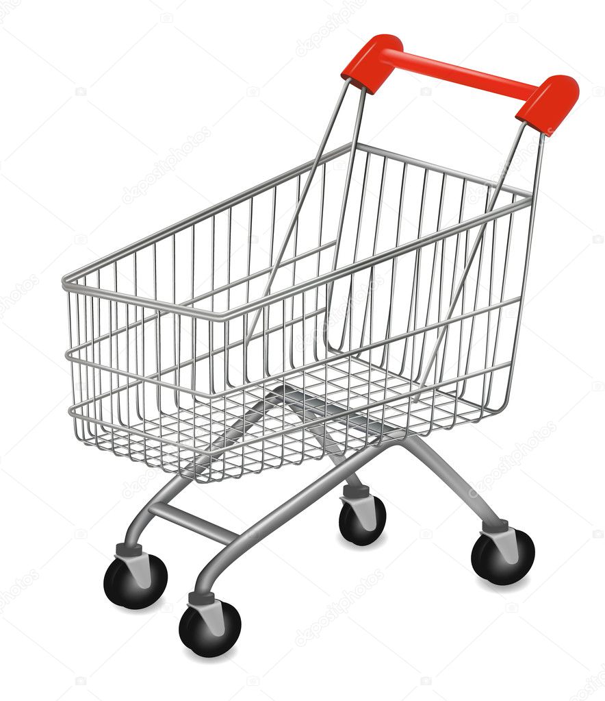Vector illustration of a shopping cart