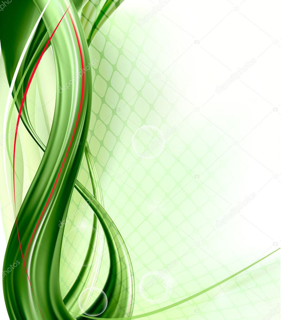 Business elegant abstract green background. Vector illustration
