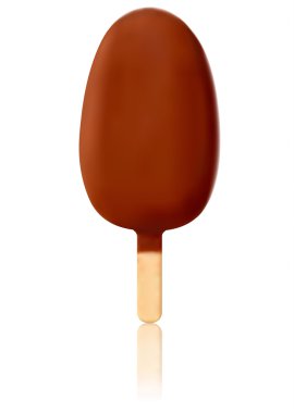 Chocolate ice cream. Vector clipart