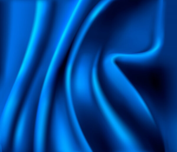 Blue satin background. Vector illustartion.
