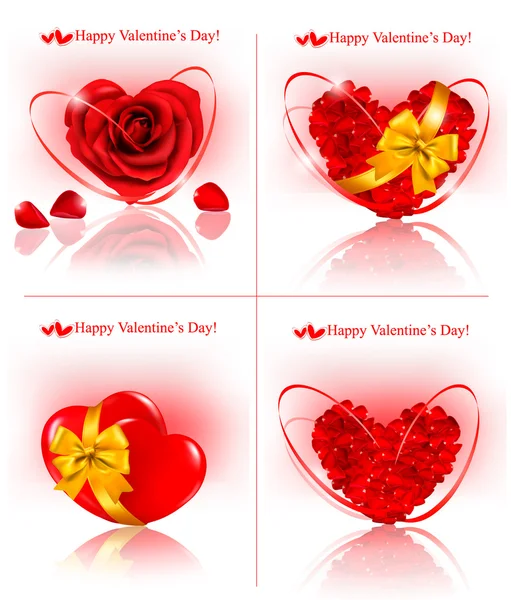 Set de banners para el día de San Valentín . — Archivo Imágenes Vectoriales
