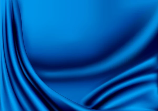 青いサテンの質感のベクトル図 — ストックベクタ