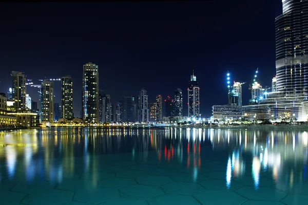 Scena notturna di Dubai — Foto Stock