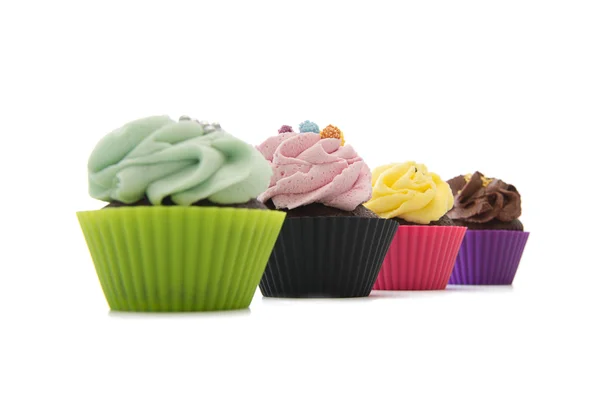 Cupcakes na linha — Fotografia de Stock