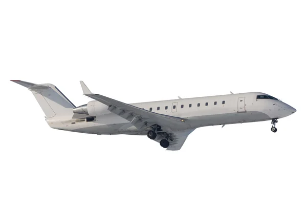 bombardier crj200 iniş için hazır. izole