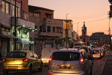 jaffa şehir, tel aviv gece, İsrail'in sokak