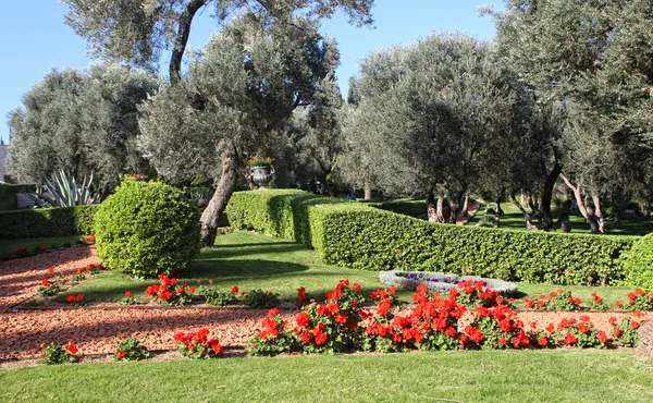 Ogrody Bahai w Hajfie, Izrael — Zdjęcie stockowe