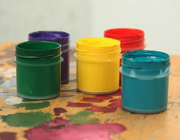 Tintas a cores — Fotografia de Stock
