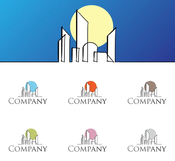 Modelo de design de logotipo corporativo — Vetor de Stock