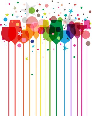 Colorful Party Drinks clipart