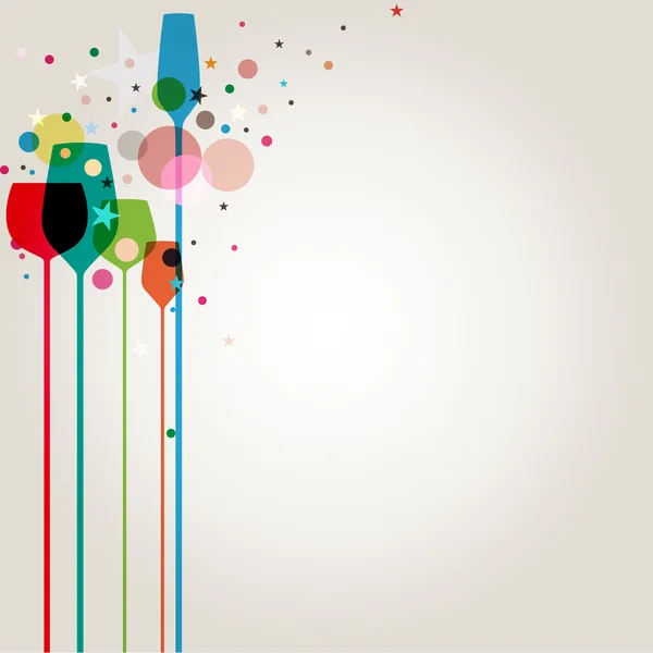 Bebidas coloridas de fiesta — Archivo Imágenes Vectoriales
