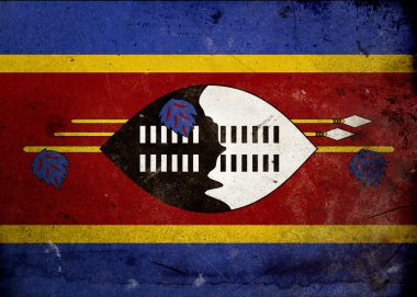 Grunge Flag Swaziland clipart